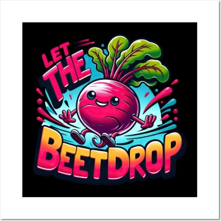 Let The Beet Drop Funny Bass Puns Posters and Art